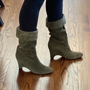 High suede boots/Made in Italy